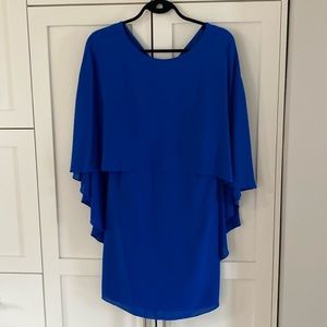 Halston Heritage Cape Sleeveless Dress